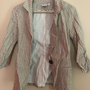STRIPED BLAZER